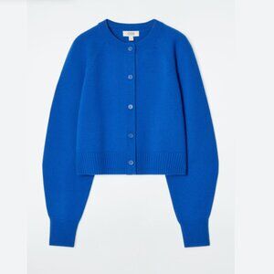 IOS - COS Blue Cropped Wool Cardigan